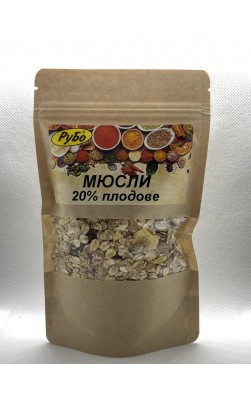 Muesli, 20% fruits